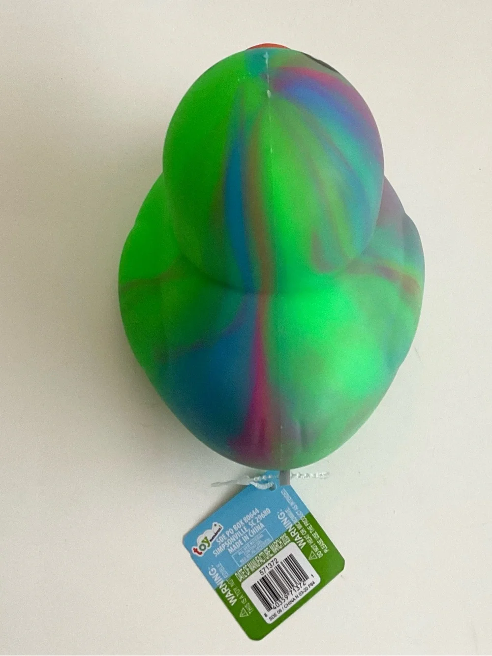 Sunny Days Jumbo Squeezy Duck XL Tie Dye Squishy Sensory Fidget NEW